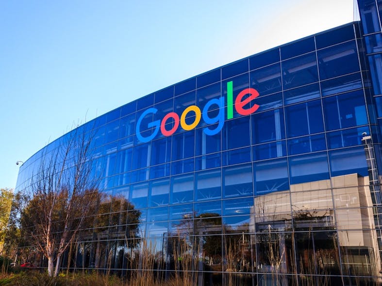 Google headquarters in Mounain View, California. By achinthamb/Shutterstock.com