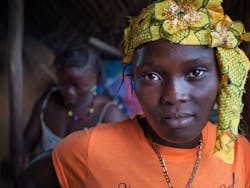 Woman in the village of Yongoro in Sierra Leone. By robertonencini/Shutterstock.com