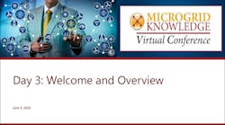 Day 3 Agenda and Overview of Microgrid 2020 Day 3 Agenda and Overview of Microgrid 2020