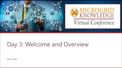 Day 3 Agenda and Overview of Microgrid 2020