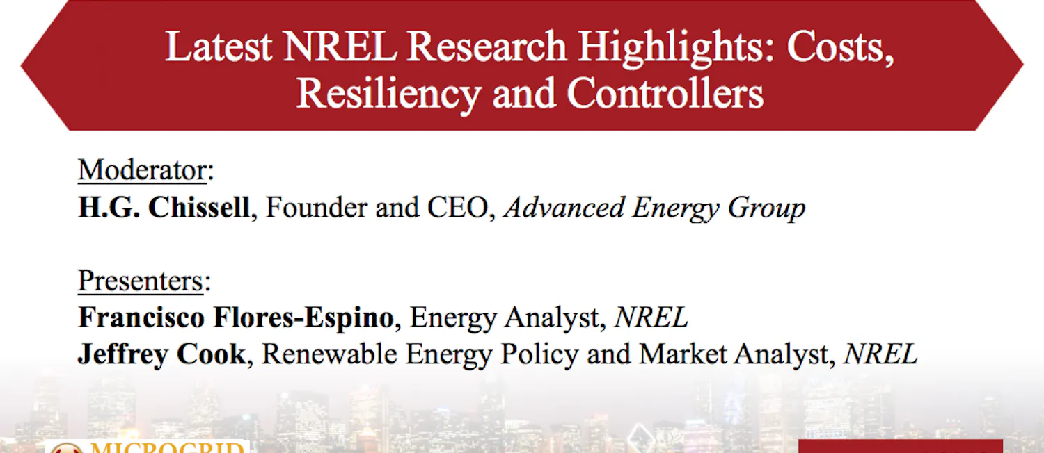 Nrel Software Latest NREL Research Highlights: Costs, Resiliency and Microgrids ...