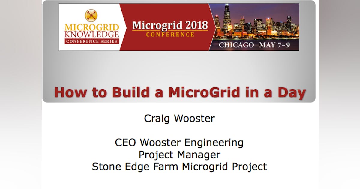 How to Build a Microgrid in a Day | Microgrid Knowledge
