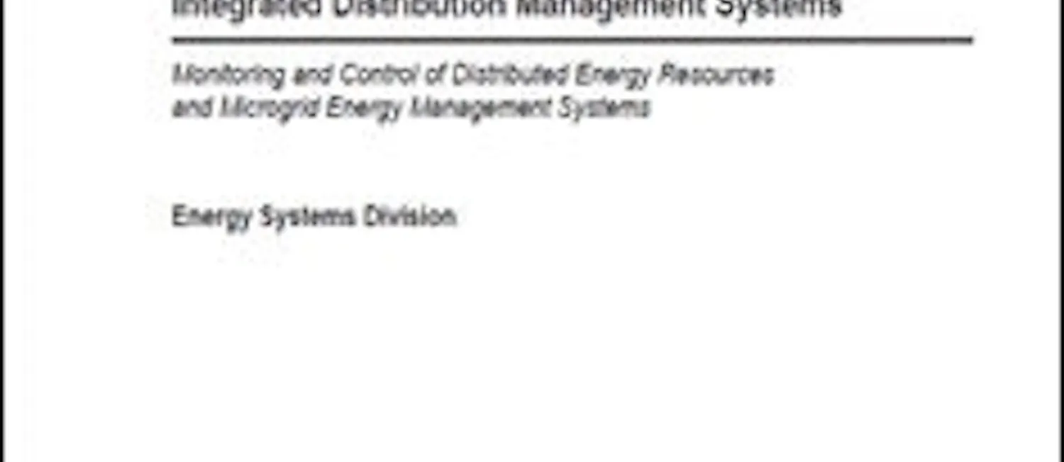 Integrated Distribution Management Systems | Microgrid Knowledge