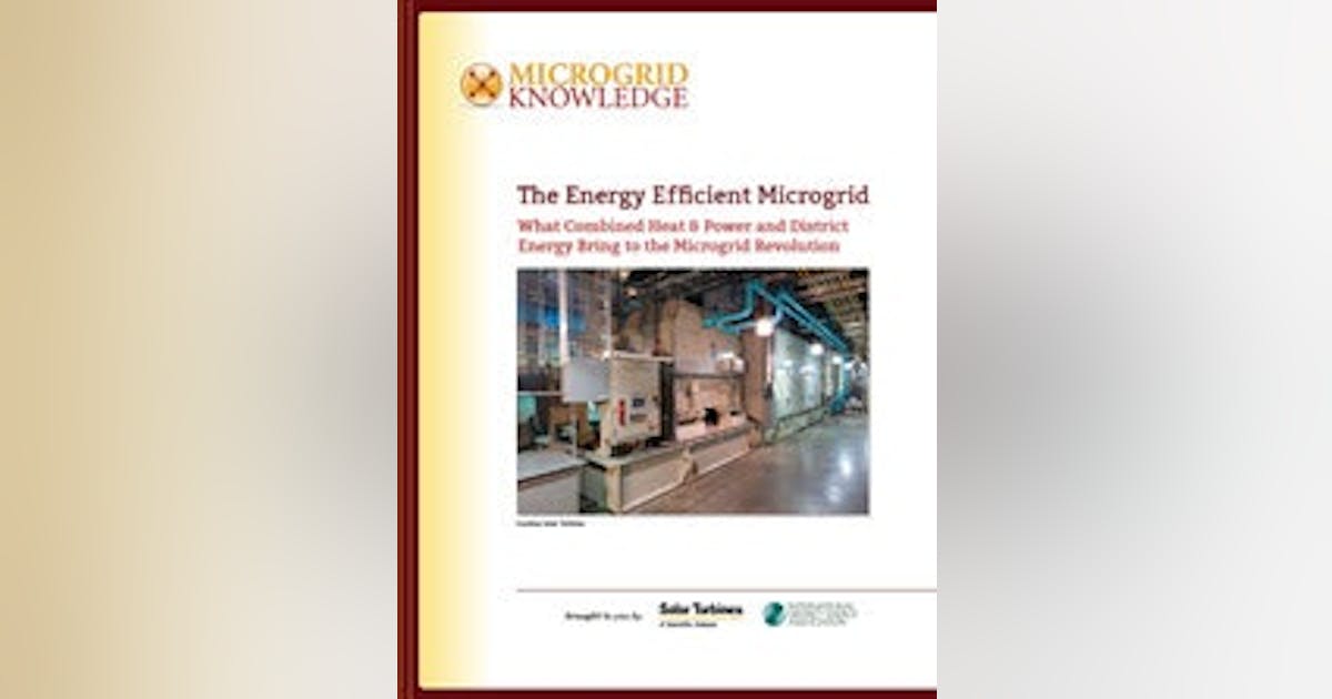 The Energy Efficient Microgrid What Combined Heat & Power and District ...