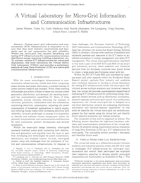 communication infrastructure microgrids