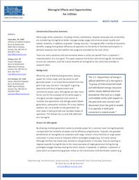 microgrid effects and opportunities