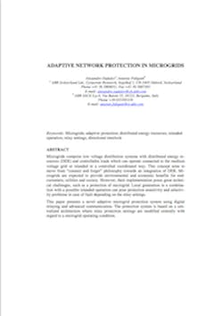 microgrid network protection microgrid network protection