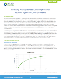 Microgrid Diesel Reduction