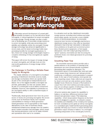 Energy storage microgrids