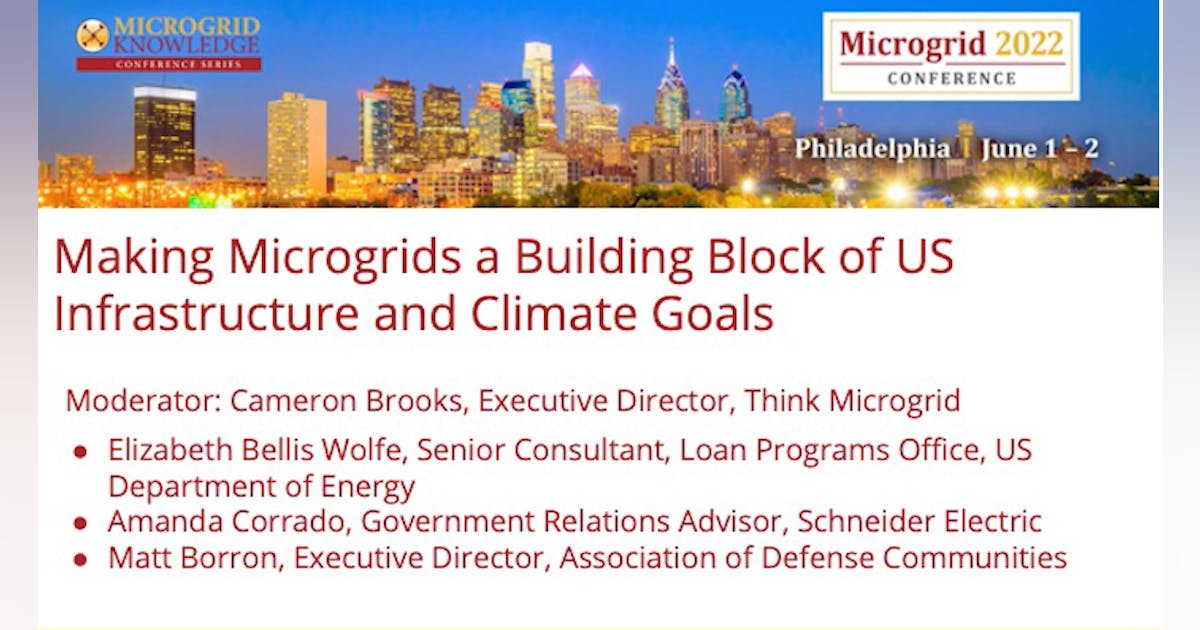 Making Microgrids a Building Block of US Infrastructure and Climate ...