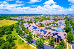 Solar rooftops in Austin, Texas. Photo by Roschetzky Photography/Shutterstock.com Solar rooftops in Austin, Texas. Photo by Roschetzky Photography/Shutterstock.com
