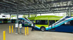 The first public transit depot powered by a solar microgrid in the Washington, D.C. area is now up and running.