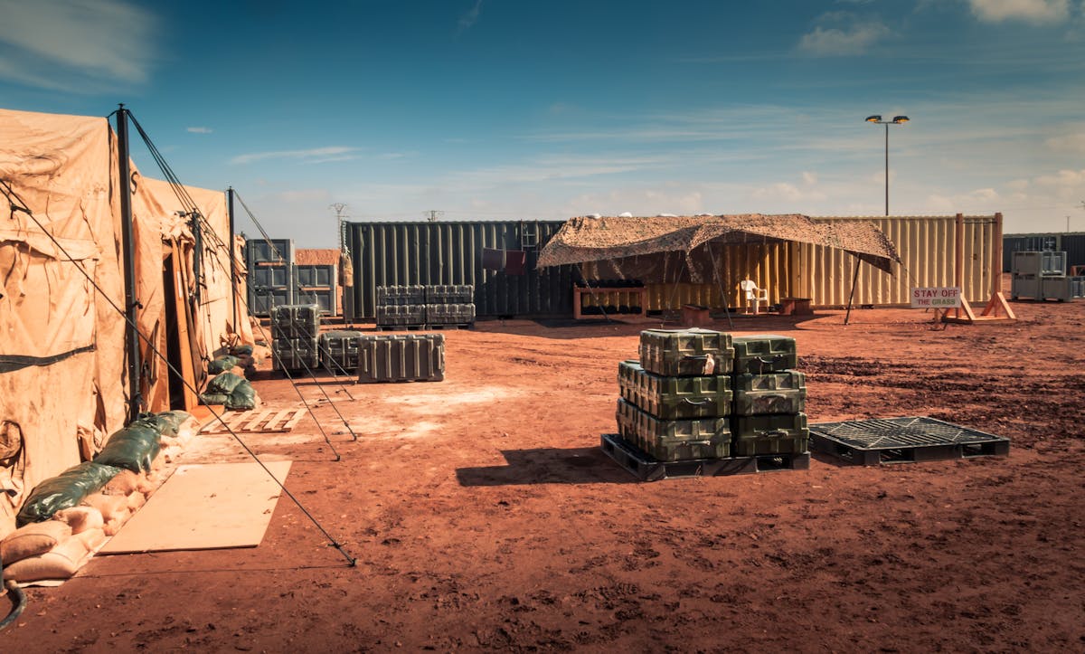 Microgrids are playing a key role in military operations, especially when it comes to forward operating bases (FOBs). (Source: cineuno/Shutterstock.com)