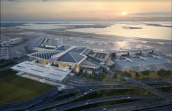 JFK New Terminal One rendering. Courtesy of AlphaStruxure JFK New Terminal One rendering. Courtesy of AlphaStruxure