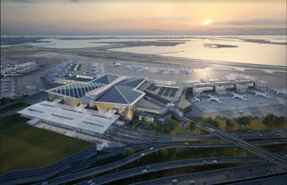 JFK New Terminal One rendering. Courtesy of AlphaStruxure