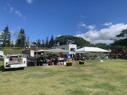 Napili Park is serving as a 24/7 resilience hub for the Lahaina community. (Source: Footprint Project)