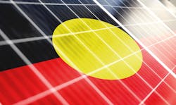 Solar panels on the background of the image of the flag of Australian Aboriginal flag. Source: Millenius / Shutterstock.com Solar panels on the background of the image of the flag of Australian Aboriginal flag. Source: Millenius / Shutterstock.com