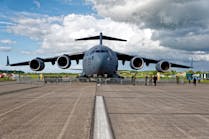 A C-17A Globemaster III, such as those flown by the 105th Airlift Wing out of Stewart Air National Guard base in New York. (Source: Andrew Harker / shutterstock.com)