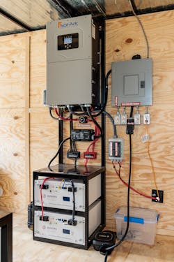The trailer&apos;s 15-kW inverter. Photo by www.BenRosePhotography.com