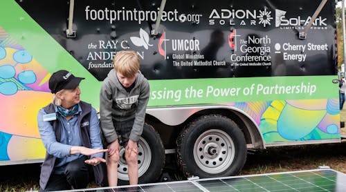 A new solar microgrid trailer was unveiled at RayDay, an annual sustainability event held near Atlanta, GA. Photo by www.BenRosePhotography.com