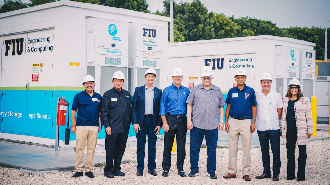 FIU and FPL team announcing microgrid in 2021, courtesy FIU