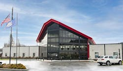 Raymond's distribution headquarters in Greene, New York. Image source Raymond Corp.. website Raymond's distribution headquarters in Greene, New York. Image source Raymond Corp.. website