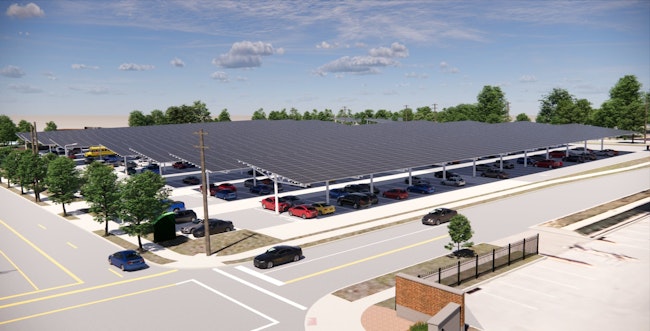 A rendering of the Euclid Ave. solar array currently under construction at the Cincinnati Zoo & Botanical Garden. (Source: Cincinnati Zoo & Botanical Garden)