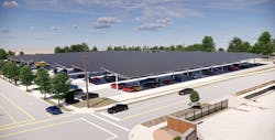A rendering of the Euclid Ave. solar array currently under construction at the Cincinnati Zoo &amp; Botanical Garden. (Source: Cincinnati Zoo &amp; Botanical Garden)