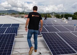 The Direct Relief-funded battery and solar power system at the Family Health Center in Arroyo, Puerto Rico. . Image Credit: Direct Relief. The Direct Relief-funded battery and solar power system at the Family Health Center in Arroyo, Puerto Rico. . Image Credit: Direct Relief.