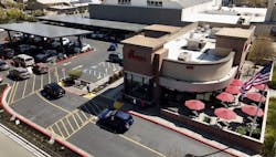 Solar canopies power a microgrid at a Chick-fil-A restaurant in California. (Source: SolMicroGrid) Solar canopies power a microgrid at a Chick-fil-A restaurant in California. (Source: SolMicroGrid)