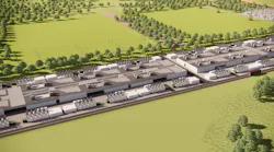 Microsoft’s new data center in San Jose will utilize renewable natural gas (RNG) and Enchanted Rock’s electrical resiliency-as-a-service microgrid to avoid disruptions to their operations by providing reliable power during grid outages, reducing overall greenhouse gas emissions and supporting Microsoft’s goal to become carbon negative by 2030.. Rendering courtesy Enchanted Rock.