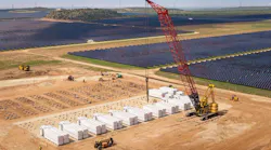 Texas energy storage project under construction. Image credit Intersect Power