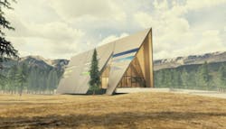 Rendering of Aurora PowerHouse. Image credit Oklo Inc. Rendering of Aurora PowerHouse. Image credit Oklo Inc.