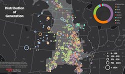 Distribution of Generation map. Image credit Southwest Power Pool Distribution of Generation map. Image credit Southwest Power Pool