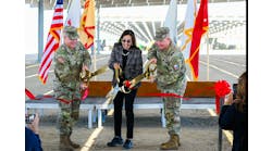 Brig. Gen. Christopher W. Cook, deputy commanding general of the 63rd Readiness Division; the Honorable Rachel Jacobson, assistant secretary of the Army for installations, energy and environment; and Col. Stephen Trotter, Fort Hunter Liggett Garrison Commander - cut the ceremonial ribbon to mark the completion of a $21.8 million microgrid project. (Photo Credit: U.S. Army photo by Augusta Vargas) Brig. Gen. Christopher W. Cook, deputy commanding general of the 63rd Readiness Division; the Honorable Rachel Jacobson, assistant secretary of the Army for installations, energy and environment; and Col. Stephen Trotter, Fort Hunter Liggett Garrison Commander - cut the ceremonial ribbon to mark the completion of a $21.8 million microgrid project. (Photo Credit: U.S. Army photo by Augusta Vargas)