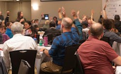 Enthusiasm among attendees was high given the influx of federal dollars flowing into renewable energy microgrid projects in rural Alaska. (Source: Amanda Byrd) Enthusiasm among attendees was high given the influx of federal dollars flowing into renewable energy microgrid projects in rural Alaska. (Source: Amanda Byrd)