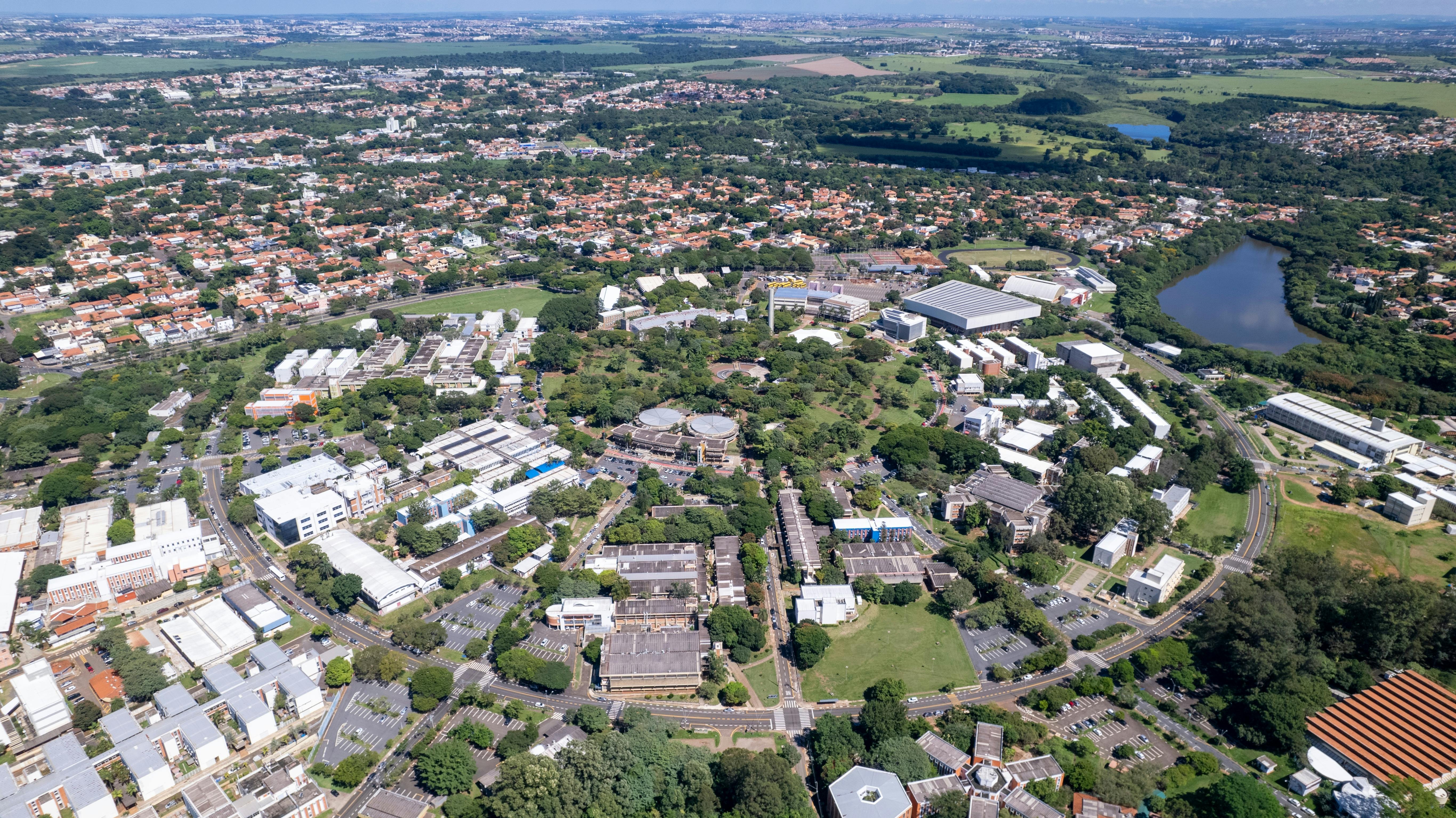 Aerial view of the State University of Campinas, also known as Unicamp. (Source: ADVTP/Shutterstock.com)
