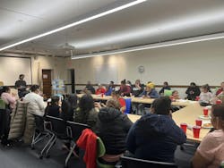 Cmmunity members participating in discussions about the Chelsea microgrid project. Cmmunity members participating in discussions about the Chelsea microgrid project.