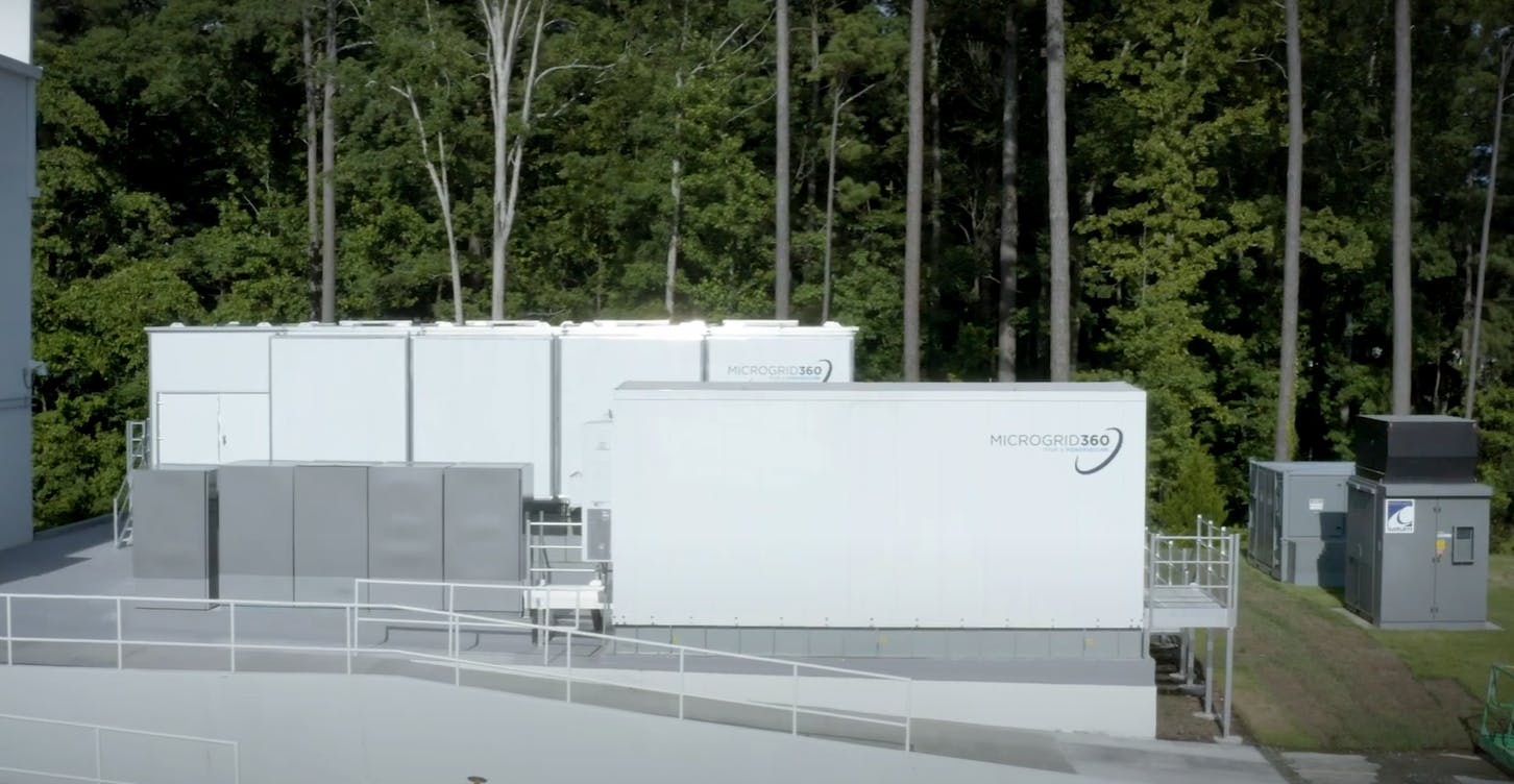 Image credit of Microgrid 360/PowerSecure website and YouTube video screenshot