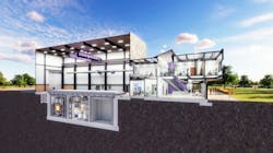 Rendering of MSR reactor housing. Image credit ACU Rendering of MSR reactor housing. Image credit ACU