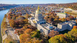 Aerial view of the West Virginia State Capitol. Image credit Wirestock Creators/Shutterstock.com