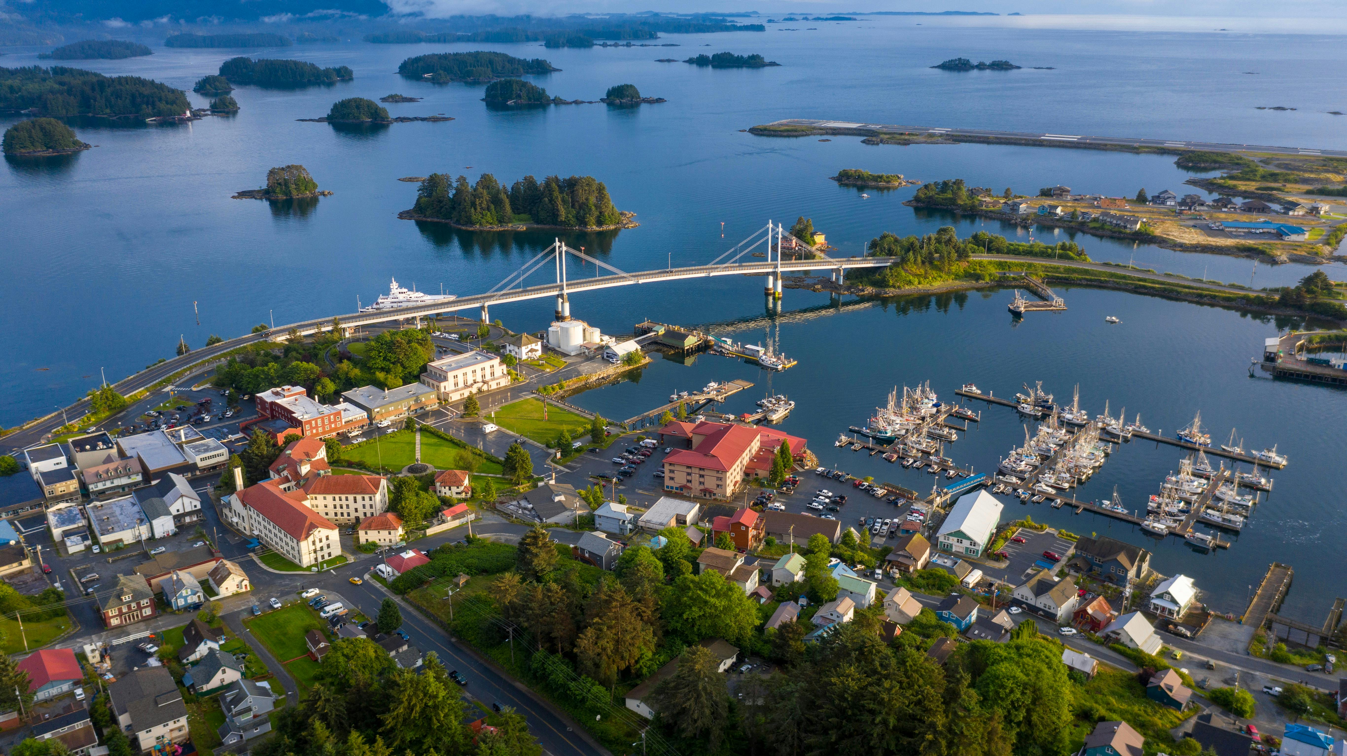 Sitka, Alaska, one of the 35 towns awarded C-Map funding to advance innovative microgrids in remote areas. (Source: Roman Tigal/Shutterstock.com)