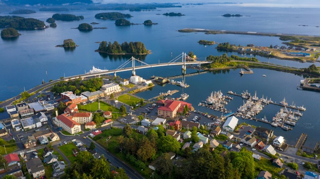 Sitka, Alaska, one of the 35 towns awarded C-Map funding to advance innovative microgrids in remote areas. (Source: Roman Tigal/Shutterstock.com)