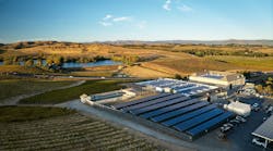 Aerial view of the Domaine Carneros Winery and microgrid project in California. Image credit Schneider Electric Aerial view of the Domaine Carneros Winery and microgrid project in California. Image credit Schneider Electric