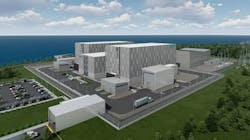 Rendering of planned IMSR nuclear plant. Image credit Terrestrial Energy Rendering of planned IMSR nuclear plant. Image credit Terrestrial Energy
