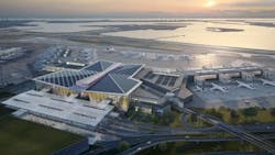 Rendering of JFK Airport Terminal One microgrid project. Image credit AlphaStruxure Rendering of JFK Airport Terminal One microgrid project. Image credit AlphaStruxure