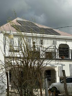 Jennifer Hue's picture of her home with solar in Jamaica. Jennifer Hue's picture of her home with solar in Jamaica.