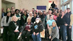 Supporters behind the Neighborhood Power Plan celebrate its passage by the New Orleans City Council earlier this month. Image credit Together Louisiana Supporters behind the Neighborhood Power Plan celebrate its passage by the New Orleans City Council earlier this month. Image credit Together Louisiana
