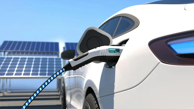 solar panels and ev charger