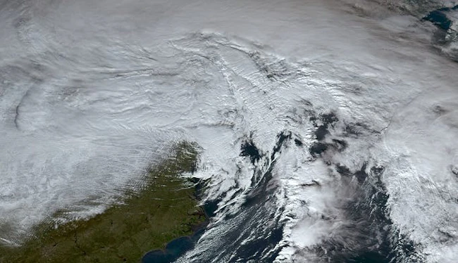 Satellite image of Winter Storm Elliott 2022. Image credit NOAA's GOES 16 Satellite, Public domain, via Wikimedia Commons